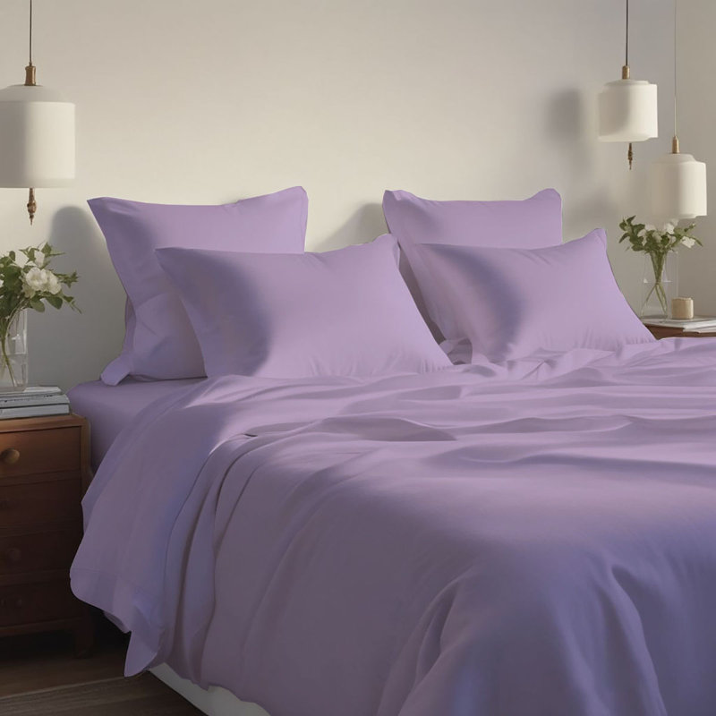 Ensemble de draps rafraîchissant et respirant Hotel Luxurious, Pervenche, Ensemble de draps pour très grand lit + 4 taies d