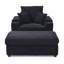 Chaise longue rembourrée avec repose-pieds-290506452