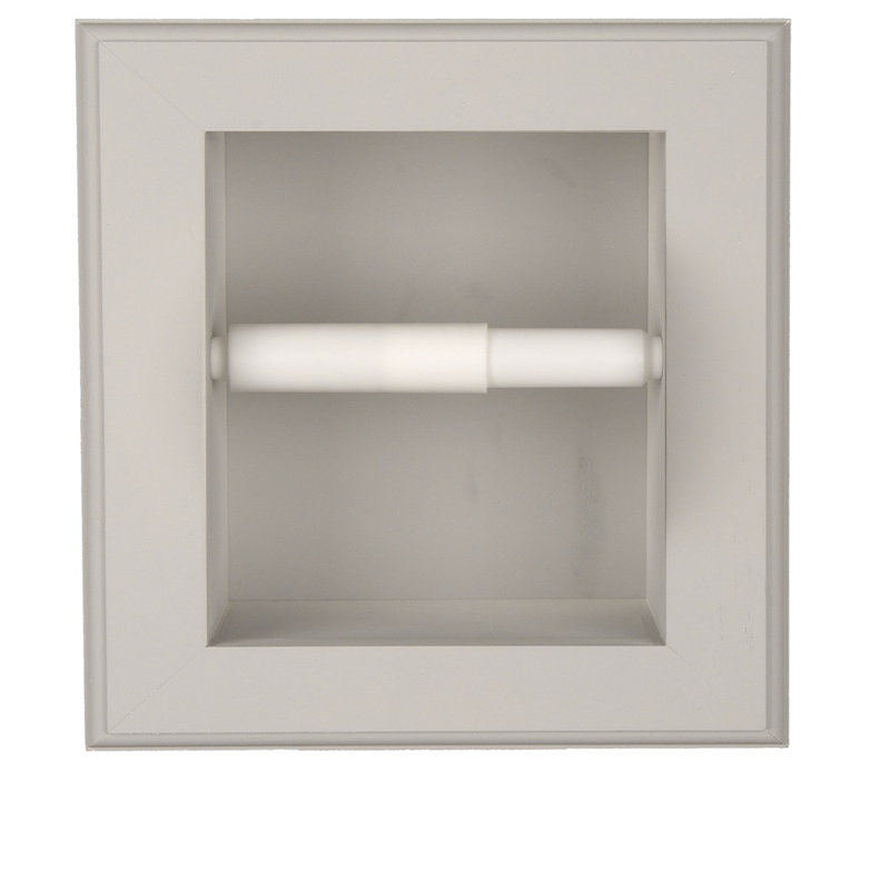 Porte-papier hygiénique encastré Tracy, Avec une couche d'apprêt