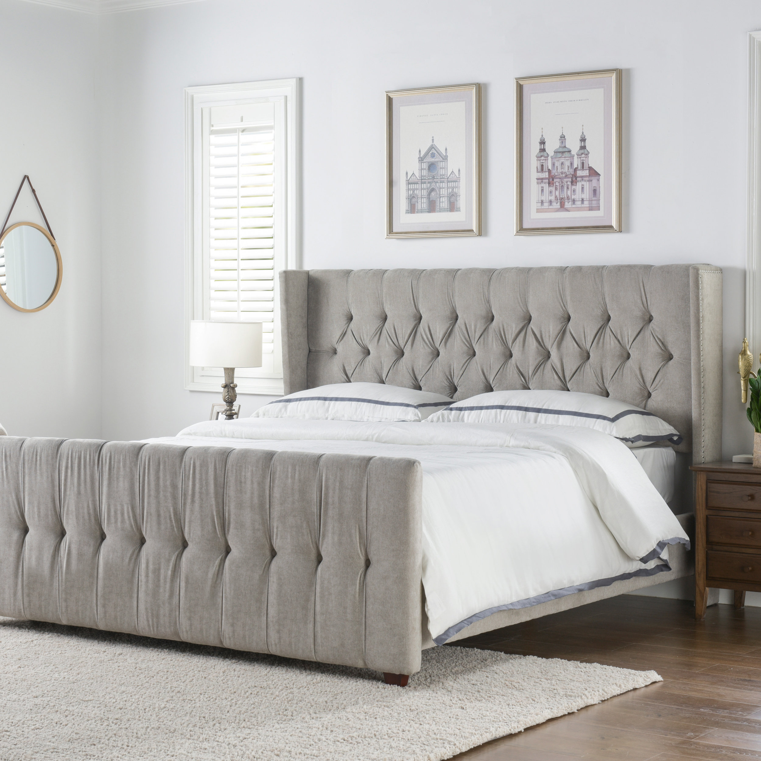 Thomasville tufted deals bed