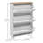 24 Pair Flip Down Shoe Storage
