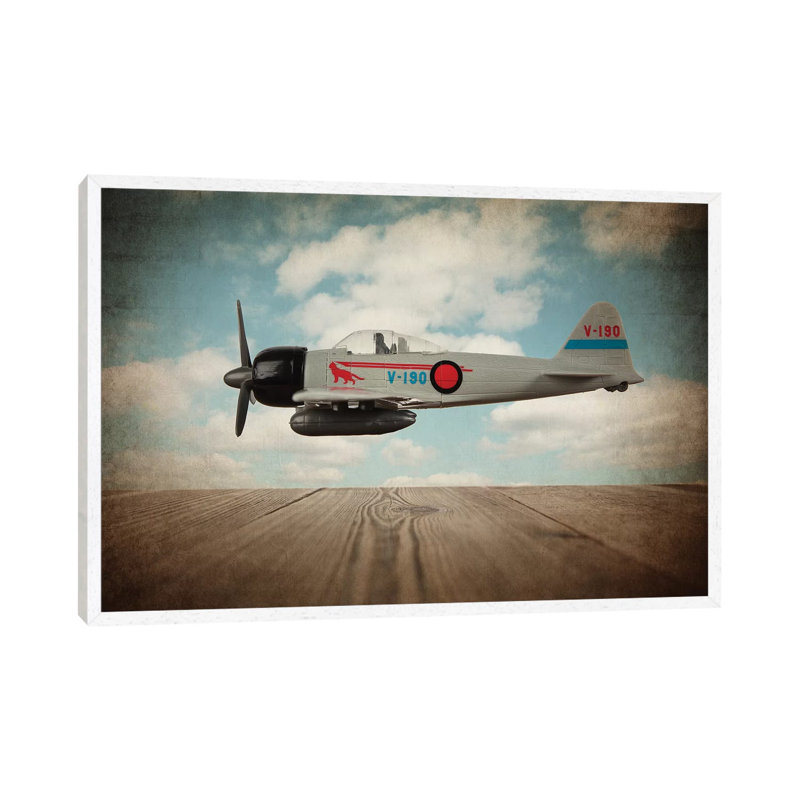 Zero - Print on Canvas, 66.04 cm H x 45.72 cm W, White Framed