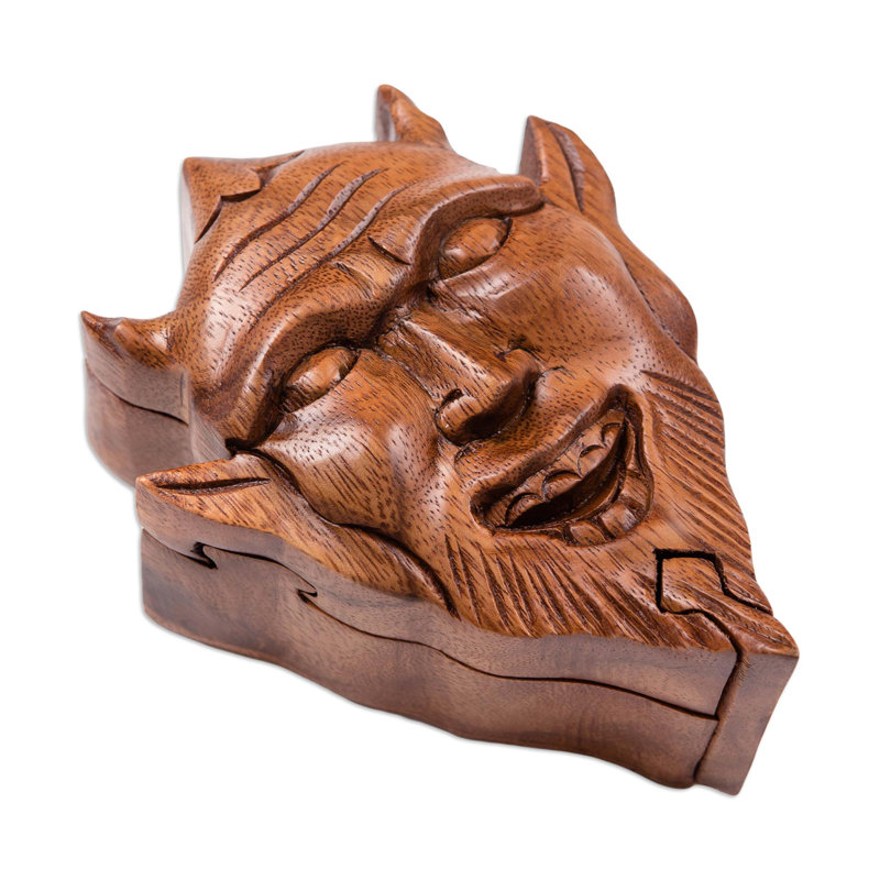 Boîte décorative en bois faite à la main Pulchi