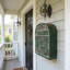 Boîte aux lettres murale rustique rétro pour l'extérieur de style campagnard pour porche, décoration de jardin de porte d'entrée