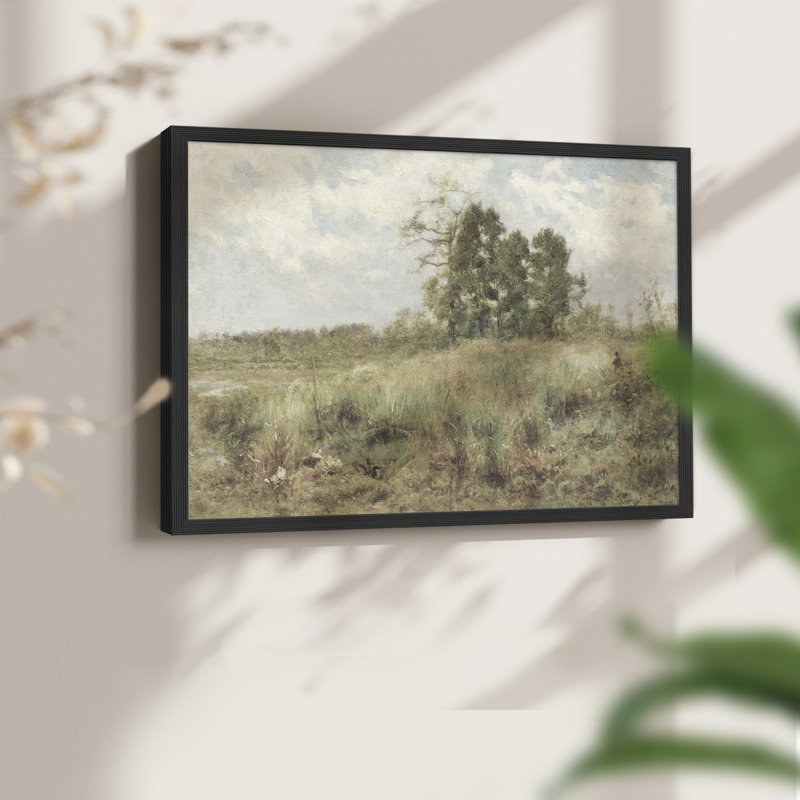Paysages rétro-CDLxxv-reproduction encadrée, H 22 po x l 28 po, Noir
