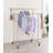 65" Dual Bar Adjustable Industrial Garment Rack
