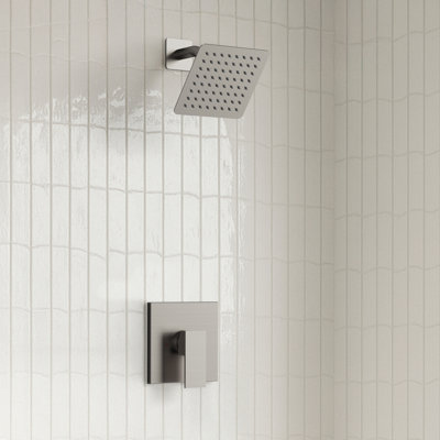 Système de douche à pluie à pression équilibrée, pomme de douche à haute pression avec valve brute