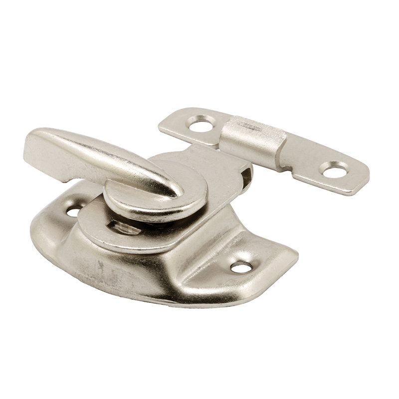 Serrure de ceinture Prime-Line, entraxes de 1-1 / 2 po et 1-7 / 8 po (paquet simple), Nickel satiné