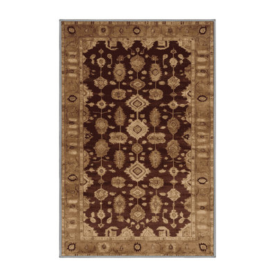 Tapis brun lavable à la machine