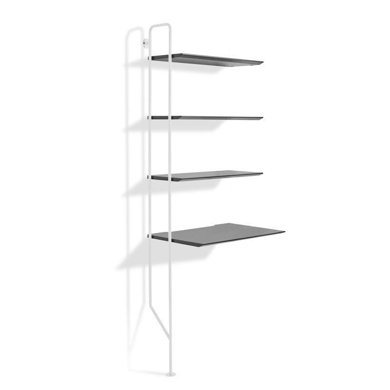 Hitch Ladder Desk, White, White