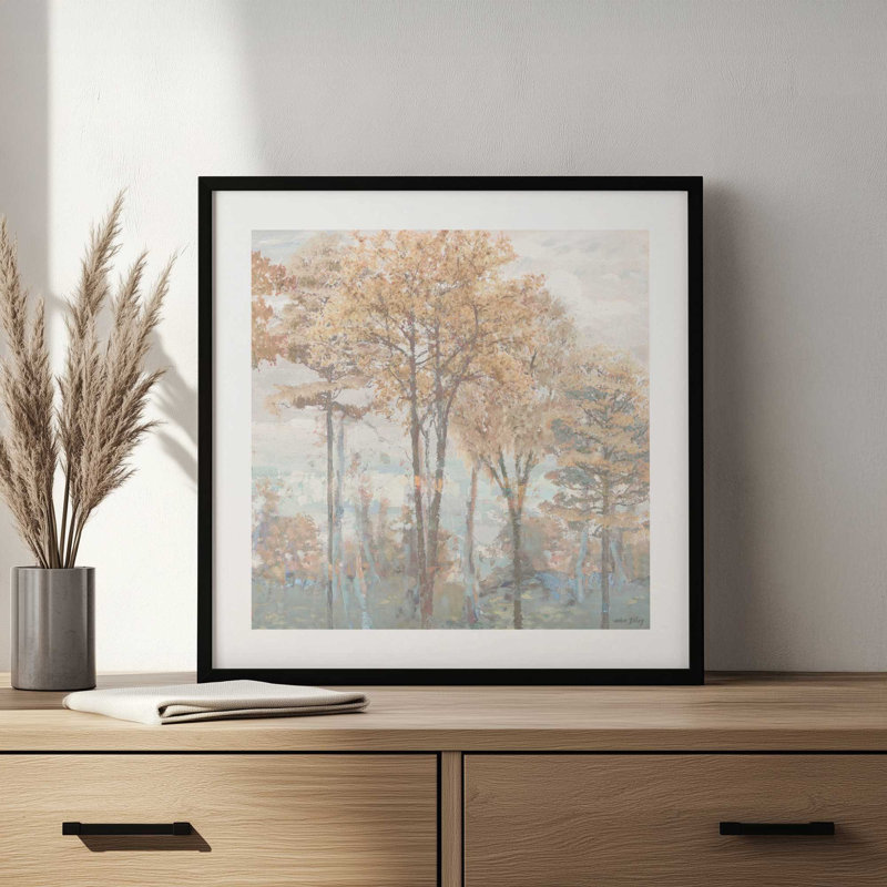 Emberwood I by Amber Sterling Art Print, 36 W x 36 H, Framed Print, White
