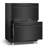 24 Inch Beverage Refrigerator Freestanding/Built-In Drawer Cooler Fridge Under Counter With Locking Swivel Casters And Grid Organizer - Black