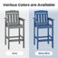 Ensemble de chaises hautes durables Adirondack, tabourets de bar en bois Hdpe pour patio