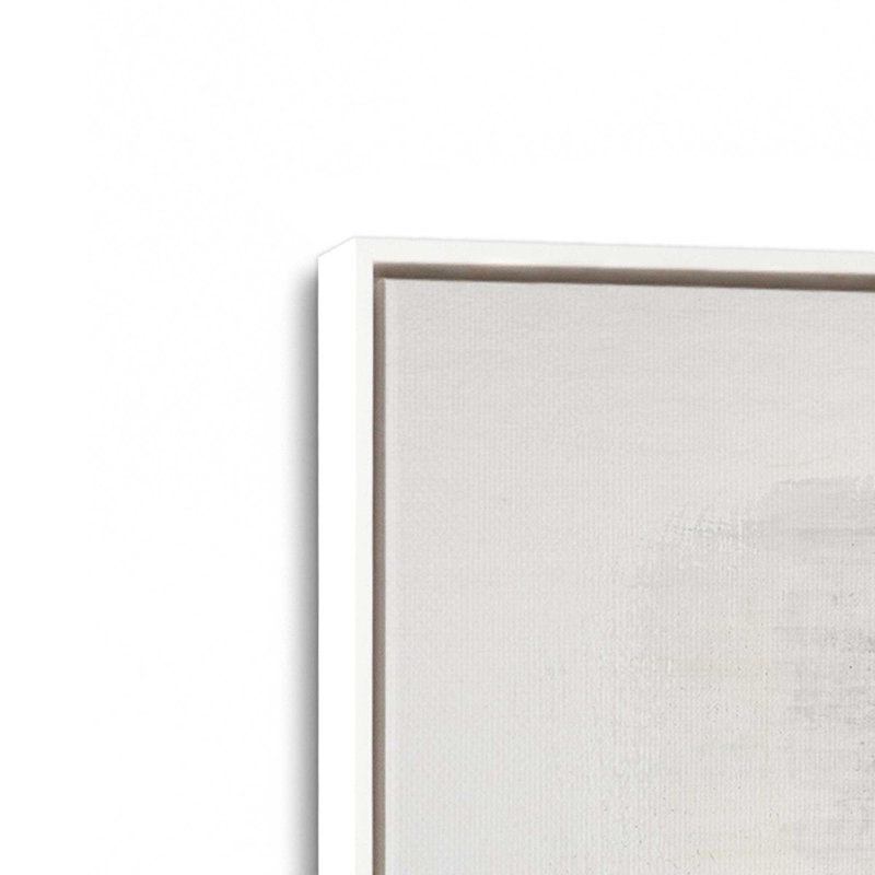 «Beige Ballet V2» sur papier, Opaque White Floater Framed Canvas, 18.75" H x 12.75" W x 1.75" D