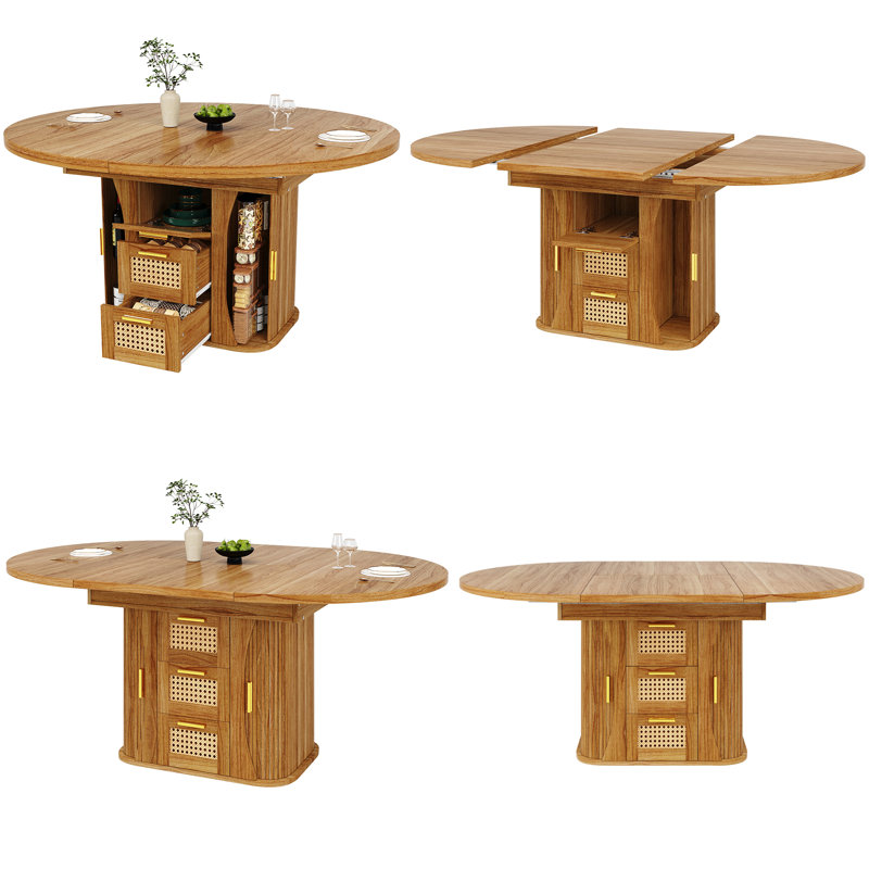 Dining Table, Oak Wood/Brown
