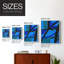 Impression sur toile «Invontract Blues II» - bois massif-1498642386-1498642390