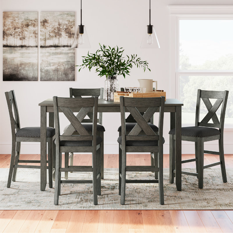 Thyler 6 - Person Four Leg Dining Set