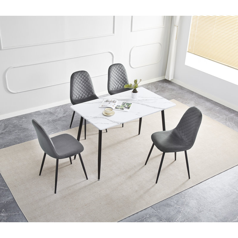 4 - Person Dining Set, Grey
