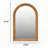 Arched Wood Framed Wall Mirror Rustic Style Easy Secure Installation