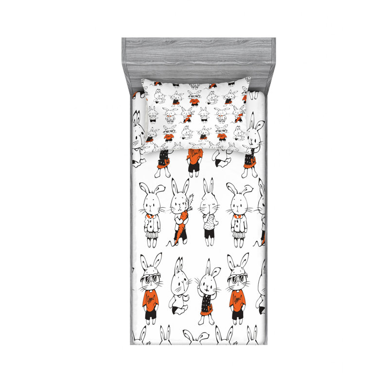 Microfiber Sheet Set, Twin XL Sheet Set with Fitted Sheet