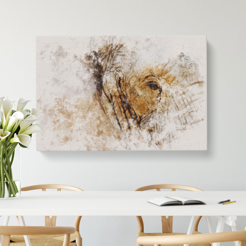 Elephant Vol.5 Watercolour - Wrapped Canvas, 40cm H x 60cm W x 3cm D