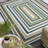 Tintah Border Indoor / Outdoor Area Rug for Patios, Entryway, Deck or Porch - Green-989301269