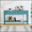 Console rustique avec deux tiroirs de tailles différentes pour le rangement et la présentation dans les petits espaces-510790608