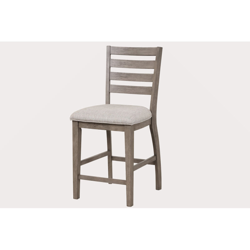 Tabouret de comptoir avec dossier échelle (ensemble de 2)