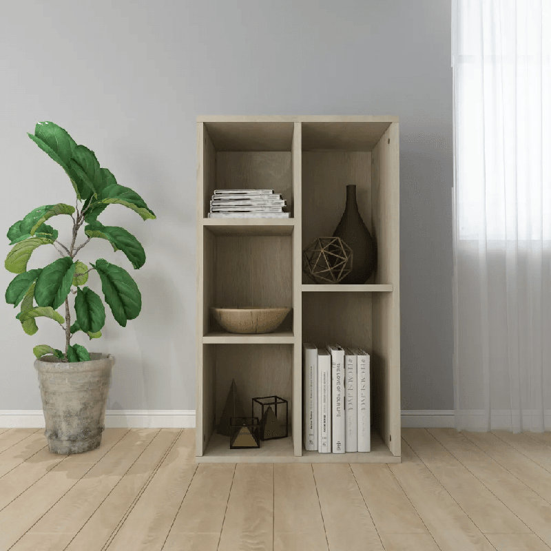 Haydon 203.2cm H x 127cm W Bookcase, Sonoma Oak