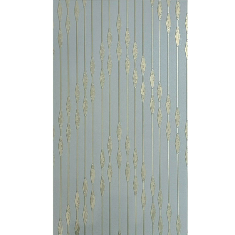 Rouleaux de papier peint texturé en métal à chevrons gris Joplyn