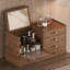 Organisateur de maquillage pour coiffeuse, organisateur de comptoir avec tiroirs, miroir