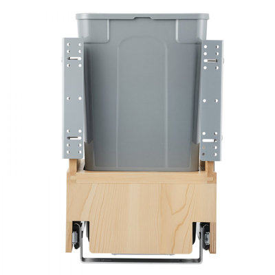 35QT Pullout Waste Container Under Cabinet Kitchen Bin Trash Can Soft Close