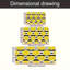 Ensemble de 3 tapis de cuisine Lemon Slice