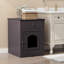 Enceinte en bois pour litière pour chat avec tiroir, table d'appoint, cage intérieure pour animal, table de chevet pour chat-548846039