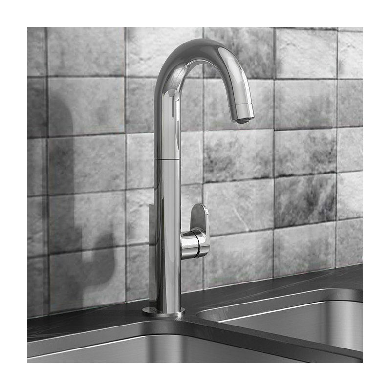 Robinet de bar avec douchette Beale, Chrome poli