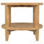 Table d'appoint brune ronde en bois massif-324989730