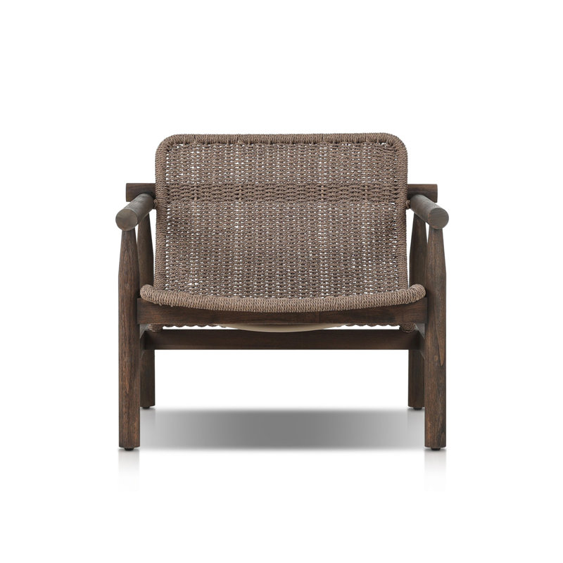 Dume Outdoor Chair, Dark Gray/Dark Brown