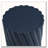 Modern Navy Blue Outdoor Table with Fluted Design