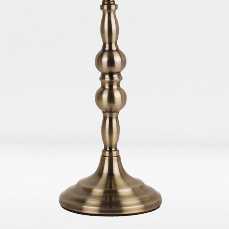 Lasley Metal Table Lamp, Antique Brass, Blue