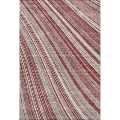 Premium Machine Washable Prisco Garnet Rug