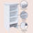 Alaterre Furniture Dorset Bathroom Shelf Hutch – 13-Inch-Deep Shelving Unit with Adjustable Shelves, White Bathroom Cabinet for Towels, Toiletries & Storage Organization