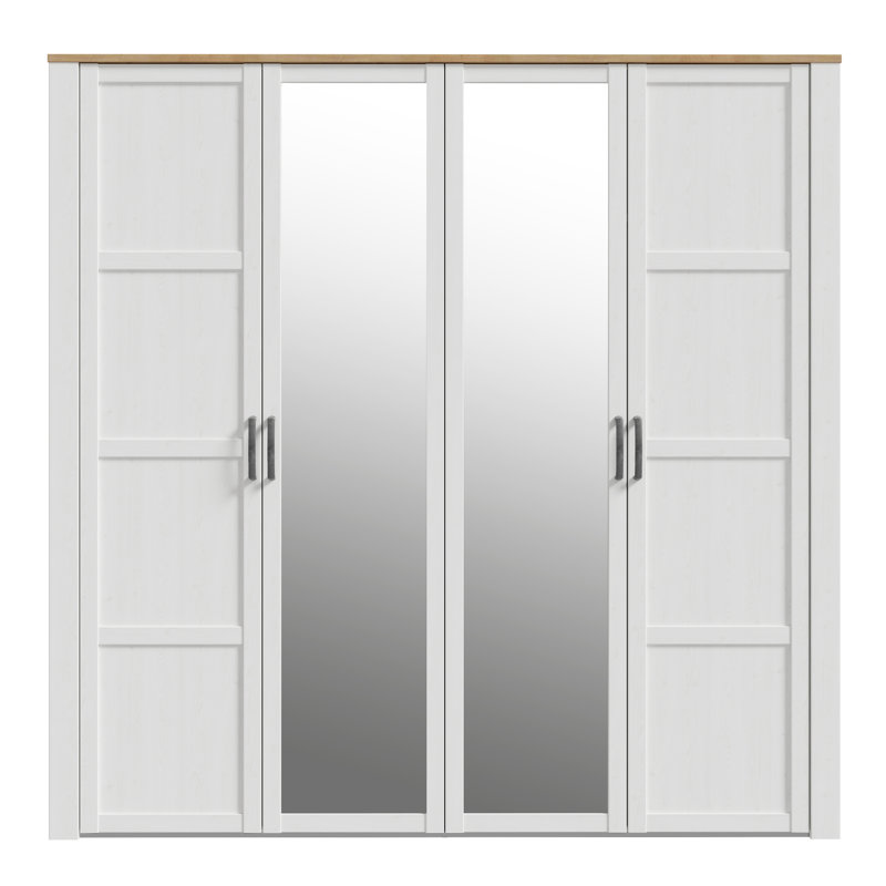 Abidan Manufactured Wood Wardrobe, White