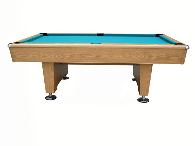 Oak Knight 8' Pool Table, Drop Pocket