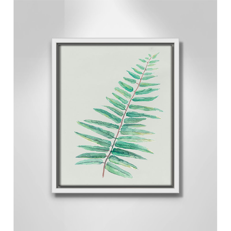 «Delicate Botanical I», reproduction d'art sur toile, H 11,5 po x l 9,5 po x P 2 po, Blanc