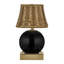 Lampe de table Sally rechargeable à 1 lumière, couleur noire-137135244