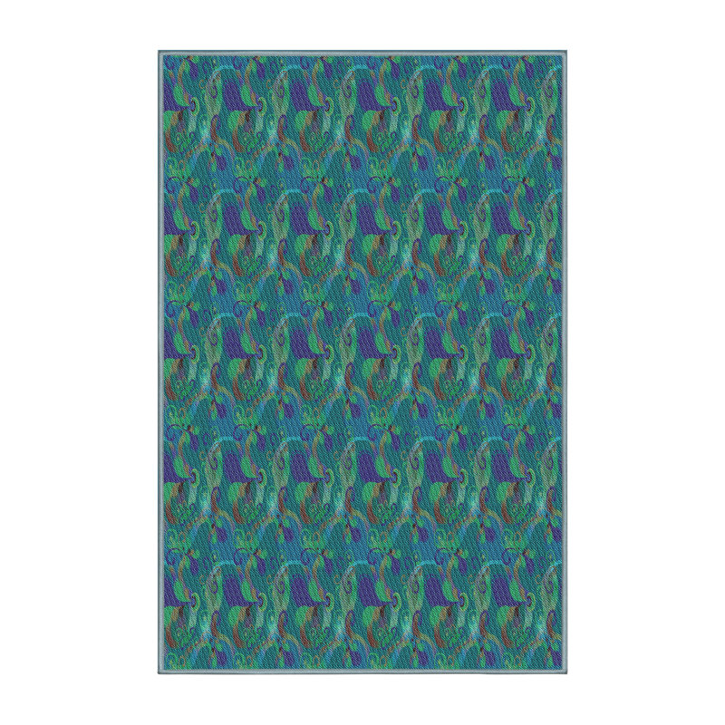 Abstract Indoor Rug, Rectangle 4' x 6'