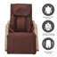 Fonction de massage complet - pression d'air - fauteuil berçant relax confortable, fauteuil relax avec fauteuil en coton brun
