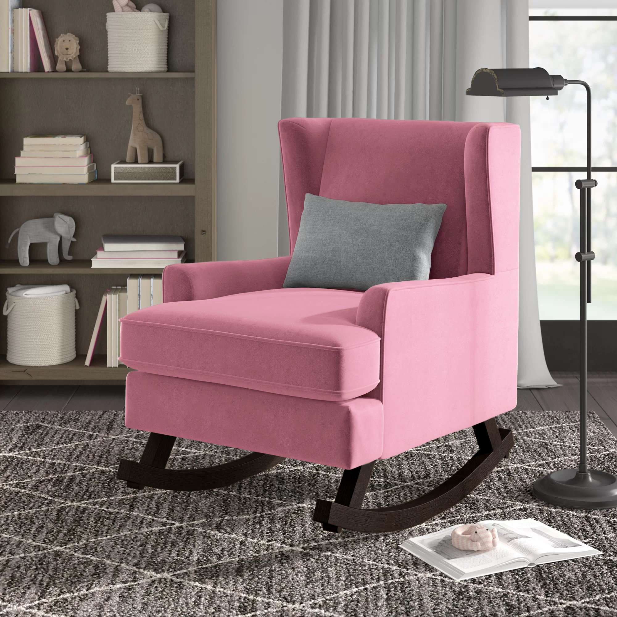 Pink best sale nursery chair