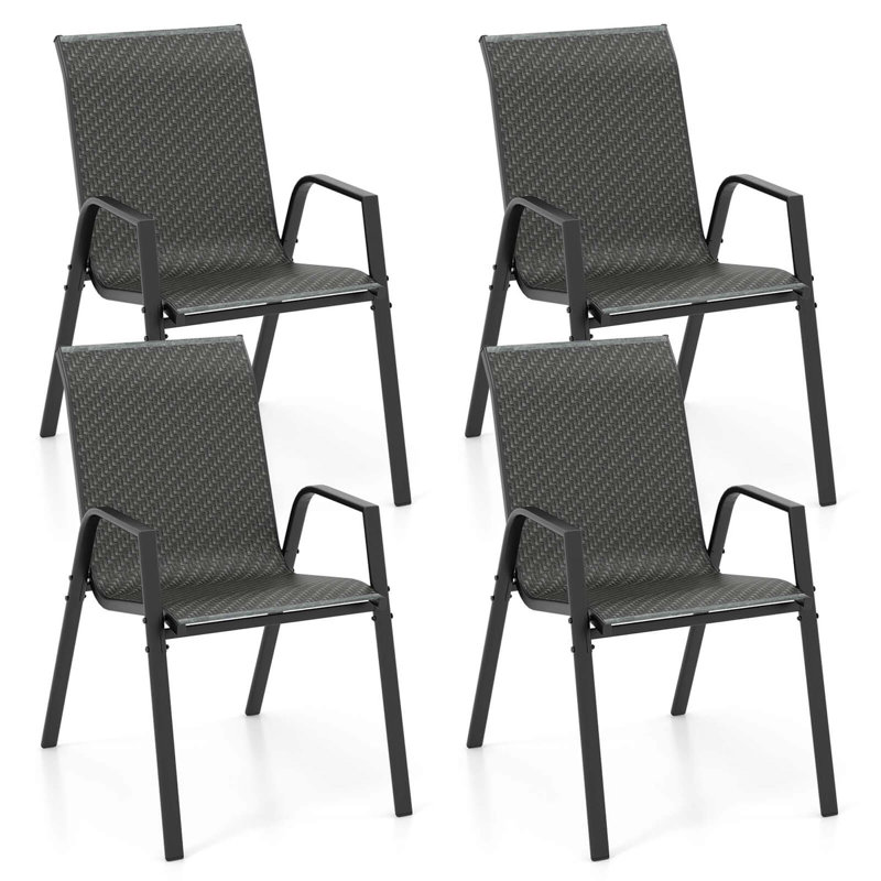 Fauteuil de salle à manger empilable Klemen