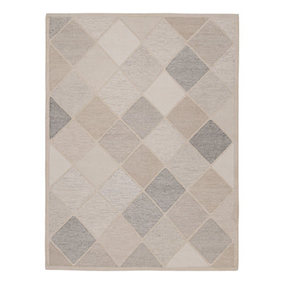 Scandinavian Wool Geometric Area Rug